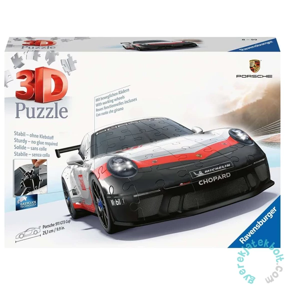 Ravensburger 108 db-os 3D puzzle - Porsche 911 GT3 Cup (11557)
