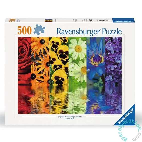 Ravensburger 500 db-os puzzle - Virágok tükörképpel (12000213)
