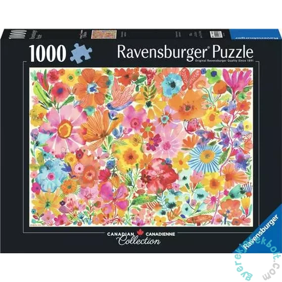Ravensburger 1000 db-os puzzle - Színes virágok (12000632)