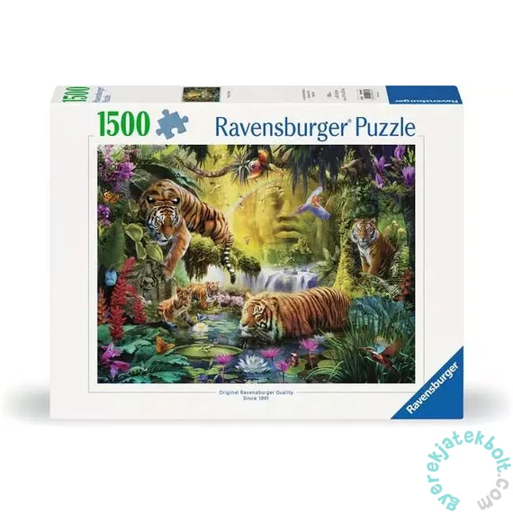 Ravensburger 1500 db-os puzzle - Nyugodt tigrisek (12000696)