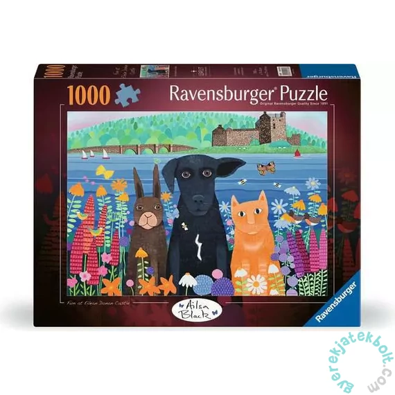 Ravensburger 1000 db-os puzzle - Móka az Eilean Donan kastélyban (12001575)