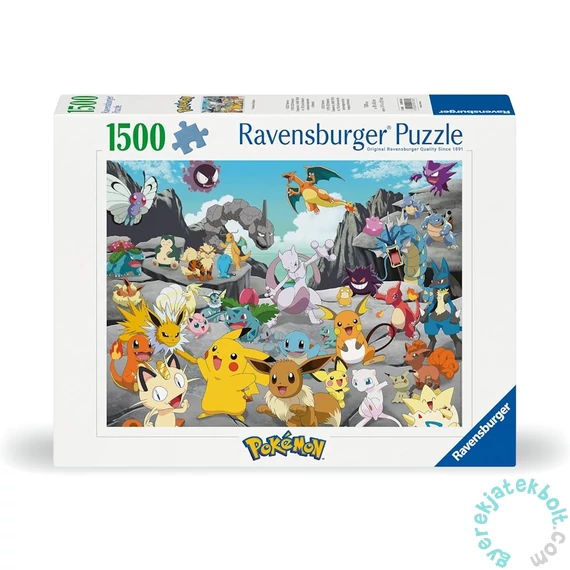 Ravensburger 1500 db-os puzzle - Klasszikus Pokémon (12000726)