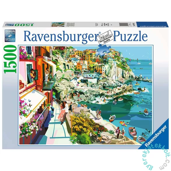 Ravensburger 1500 db-os puzzle - Románc a Cinque Terrén (16953)