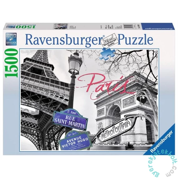 Ravensburger 1500 db-os puzzle - Szerelmem, Párizs (12000708)