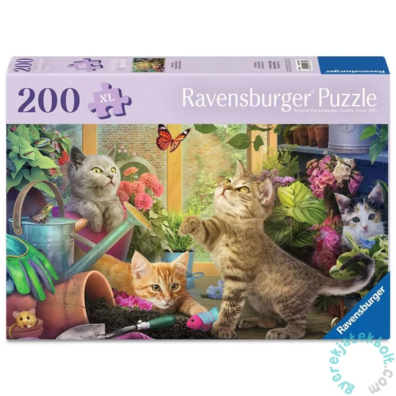 Ravensburger 200 db-os puzzle  - Huncut macskák (12001735)