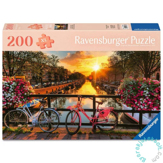 Ravensburger 200 db-os puzzle  - Naplemente Amszterdamban (12001733)