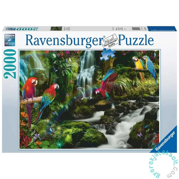 Ravensburger 2000 db-os puzzle - Színes papagájok a dzsungelben (17111)