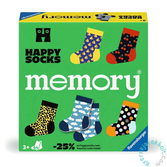 Ravensburger - Vidám zoknik memóriajáték (24702)