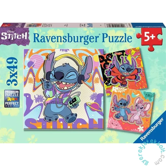 Ravensburger 3 x 49 db-os puzzle - Stitch (12001070)