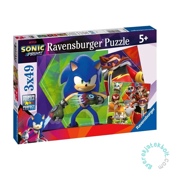Ravensburger 3 x 49 db-os puzzle - Sonic (05695)