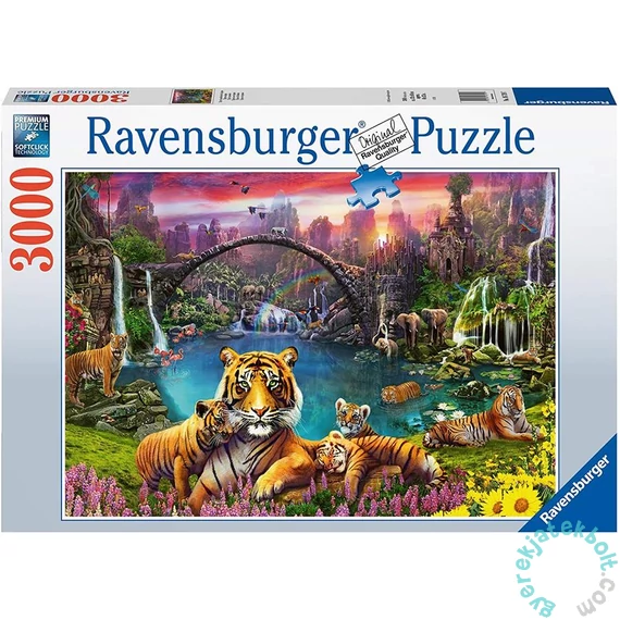 Ravensburger 3000 db-os puzzle - Tigrisek a paradicsomban (16719)