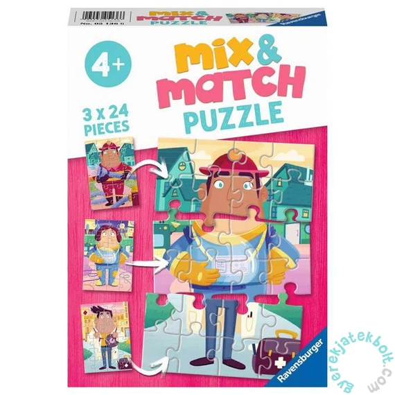 Ravensburger 3 x 24 db-os Mix and Match puzzle - Kedvenc munkáim (05136)