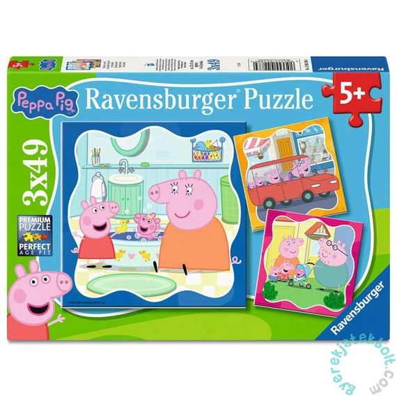 Ravensburger 3x49 db-os puzzle  - Peppa (12004288)