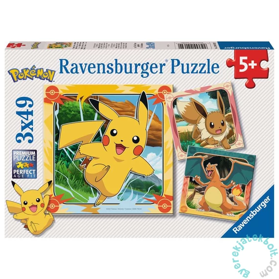 Ravensburger 3x49 db-os puzzle - Pokémon (12004062)