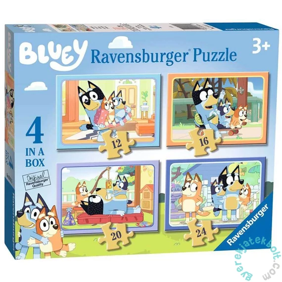 Ravensburger 4 az 1-ben puzzle (12,16,20,24 db-os) - Bluey (03111)