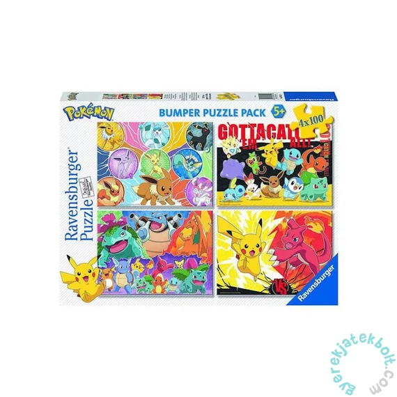 Ravensburger 4 x 100 db-os puzzle - Pokemon (05651)