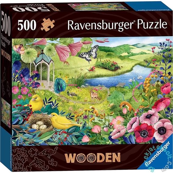 Ravensburger 500 db-os Fa puzzle - WOODEN - Wilde Garden (17513)