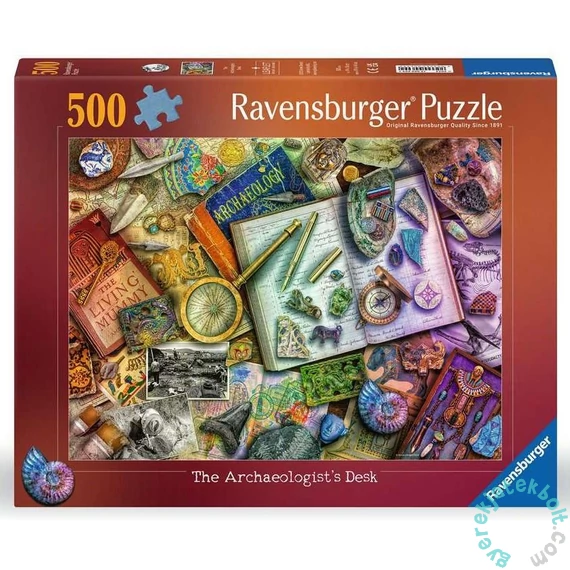 Ravensburger 500 db-os puzzle - A régész asztala, Aimee Stewart (12000699)