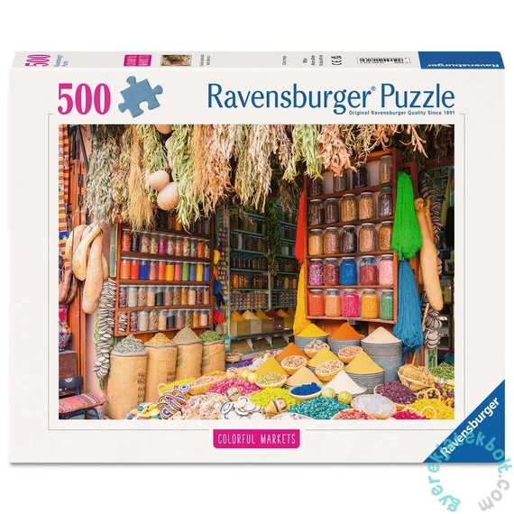 Ravensburger 500 db-os puzzle  - Színes fűszerek, Marokkó (12001816)