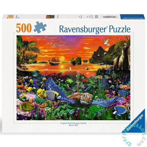Ravensburger 500 db-os puzzle - Teknős a korallzátonyon (12000225)