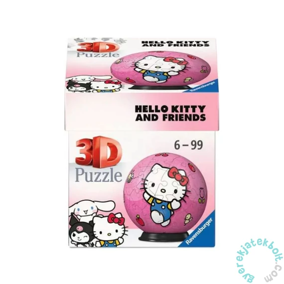 Ravensburger 55 db-os 3D puzzle - Hello Kitty és Barátai Balls - Hello Kitty (11629)