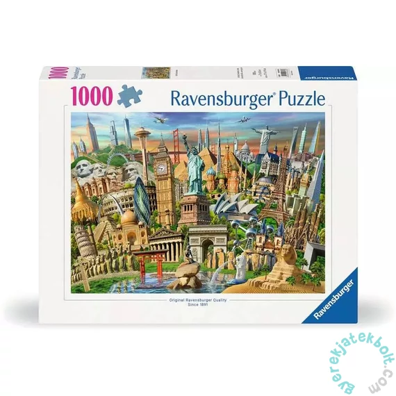 Ravensburger 1000 db-os puzzle - A világ nevezetességei (12000332)