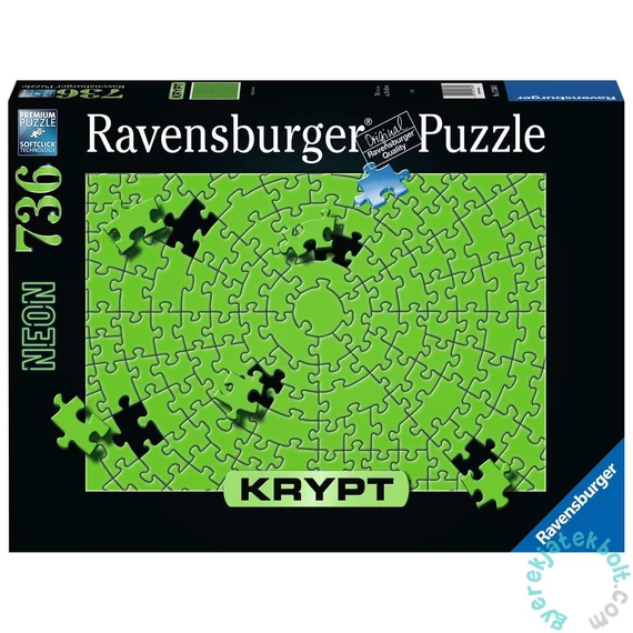 Ravensburger 736 db-os puzzle - Krypt Neon zöld (12000276)