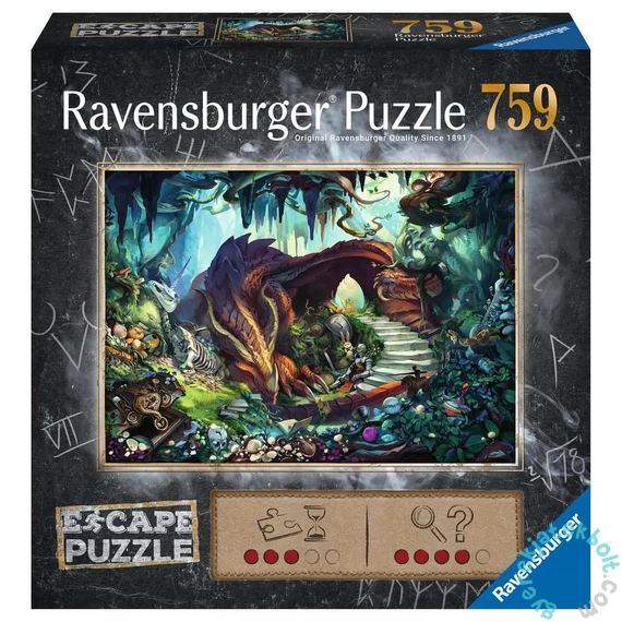 Ravensburger 759 db-os Exit puzzle - A Sárkány-barlangban (17529)