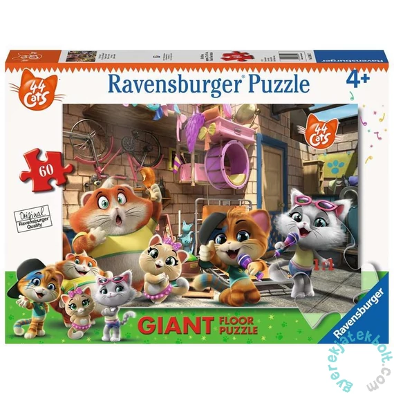 Ravensburger 60 db-os Floor puzzle - 44 csacska macska (03005)