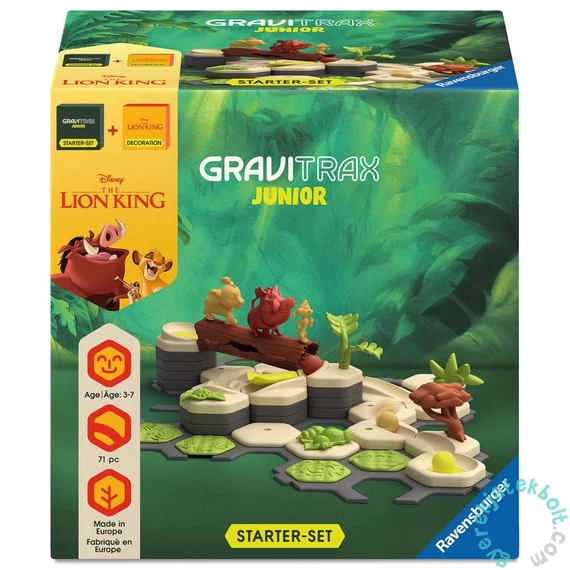 Ravensburger - GraviTrax JUNIOR Oroszlánkirály kezdő készlet (73437)
