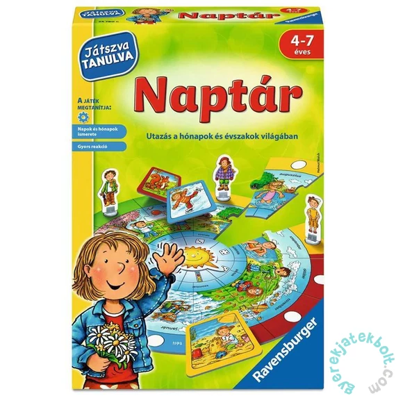 Ravensburger - Játszva tanulva - Naptár  társasjáték (24780)