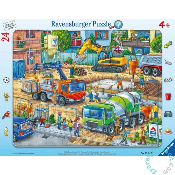 Ravensburger 24 db-os keretes puzzle - Építkezés (05142)