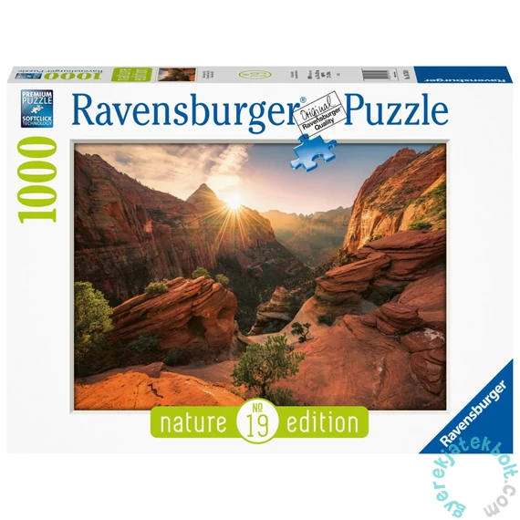 Ravensburger 1000 db-os puzzle - Nature Edition - Zion kanyon, USA (16754)