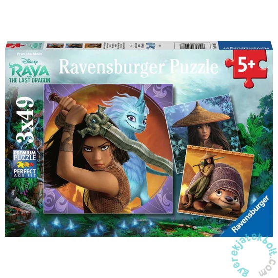 Ravensburger 3 x 49 db-os puzzle - Raya és az utolsó sárkány (05098)