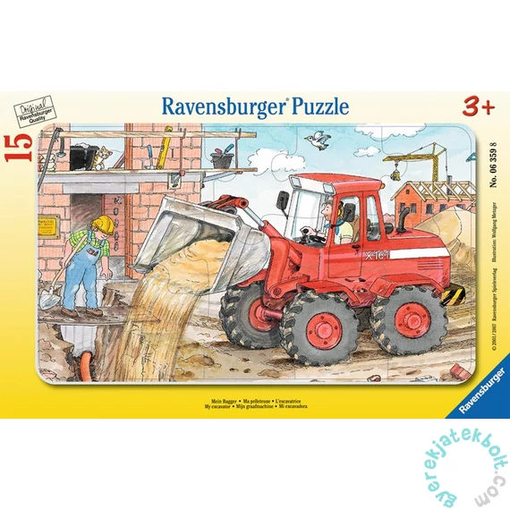 Ravensburger 15 db-os keretes puzzle - A markológépem (06359)