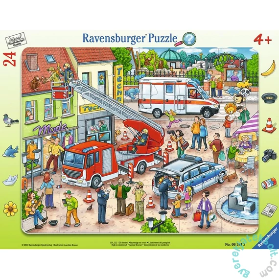 Ravensburger 24 db-os keretes puzzle - Állatmentés (06581)