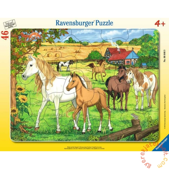 Ravensburger 46 db-os keretes puzzle - Pacik a mezőn (06646)