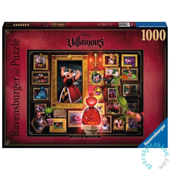 Ravensburger 1000 db-os puzzle - Disney gonoszai - A Szív Királynő (15026)