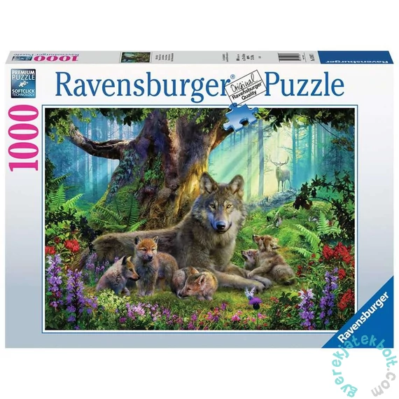 Ravensburger 1000 db-os puzzle - Farkasok az erdőben (15987)