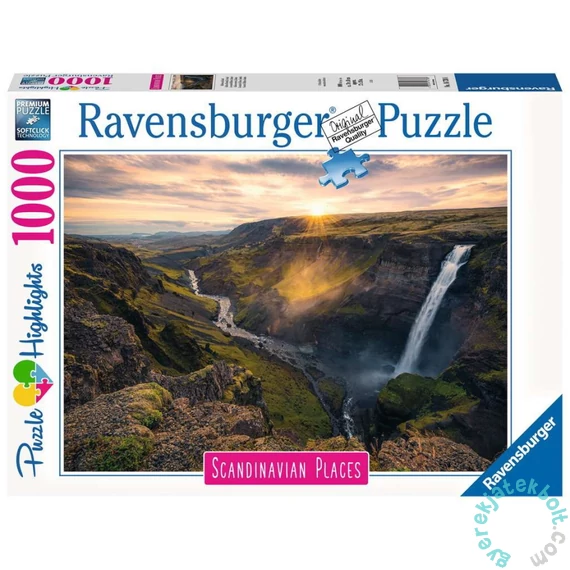 Ravensburger 1000 db-os puzzle - Haifoss vízesés, Izland (16738)