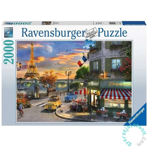 Ravensburger 2000 db-os puzzle - Romantikus este Párizsban (16716)