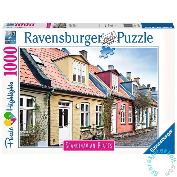 Ravensburger 1000 db-os  puzzle - Scandinavian Places - Ház Aarhausban, Dánia (16741)