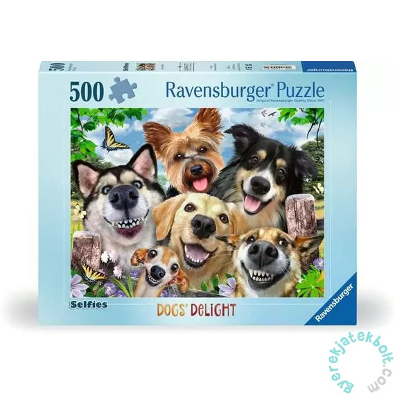 Ravensburger 500 db-os puzzle - Selfies - Boldog kutyák (12000532)