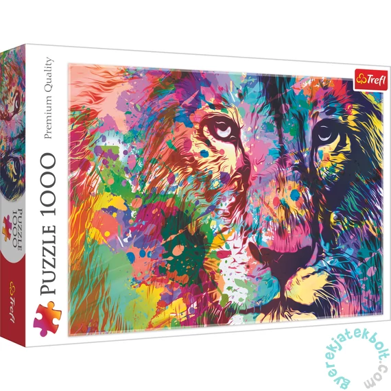 Trefl 1000 db-os puzzle - Colorful Lion (10707)