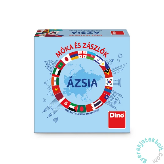 Dino Társasjáték Móka és zászlók - Ázsia (731806)