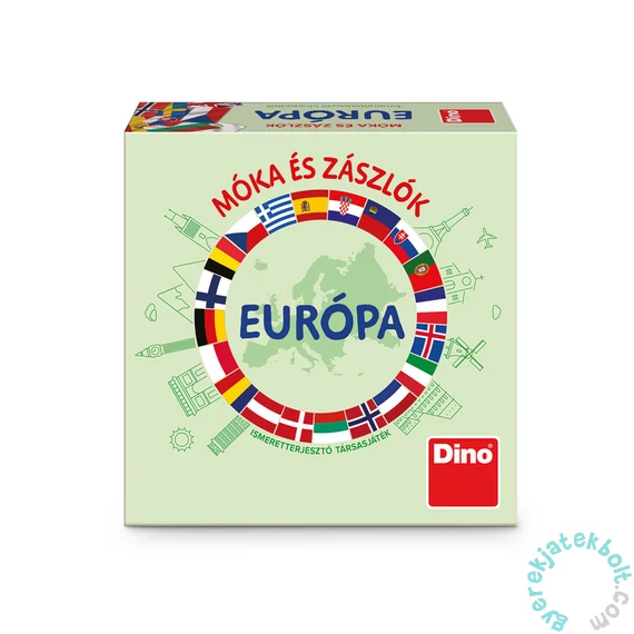 Dino Társasjáték Móka és zászlók - Európa (731790)