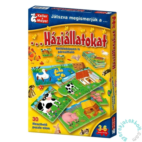 Játszva megismerjük a háziállatokat puzzle (71215)