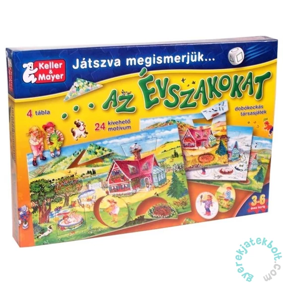 Játszva megismerjük az évszakokat puzzle és társasjáték (71212)