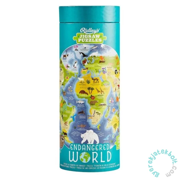 Ridley's Games 1000 db-os kör alakú puzzle - Endangered World (81180)