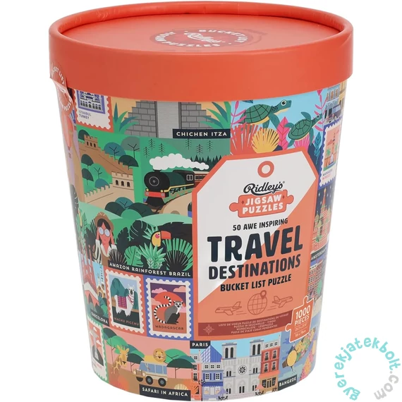 Ridley's Games 1000 db-os puzzle - 50 Awe-Inspiring Travel Destinations Bucket List (41371)